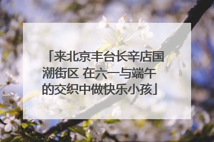 来北京丰台长辛店国潮街区 在六一与端午的交织中做快乐小孩