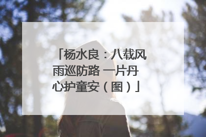 杨水良：八载风雨巡防路 一片丹心护童安（图）
