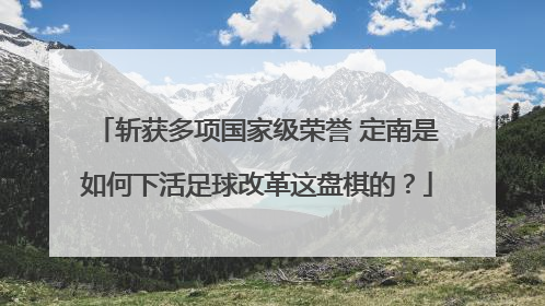 斩获多项国家级荣誉 定南是如何下活足球改革这盘棋的？