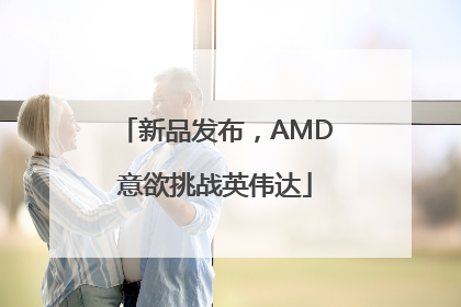 新品发布，AMD意欲挑战英伟达