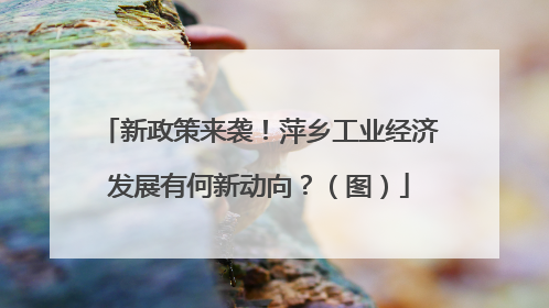 新政策来袭！萍乡工业经济发展有何新动向？（图）