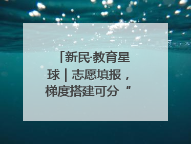 新民·教育星球｜志愿填报，梯度搭建可分“冲稳保”三档