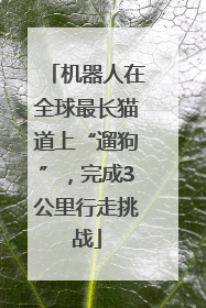 机器人在全球最长猫道上“遛狗”，完成3公里行走挑战