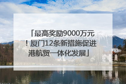 最高奖励9000万元！厦门12条新措施促进港航贸一体化发展