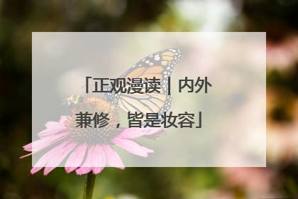 正观漫读｜内外兼修，皆是妆容