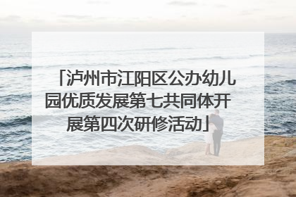 泸州市江阳区公办幼儿园优质发展第七共同体开展第四次研修活动