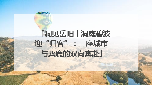 洞见岳阳丨洞庭碧波迎“归客”：一座城市与麋鹿的双向奔赴