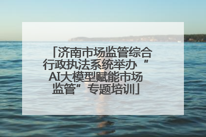 济南市场监管综合行政执法系统举办“AI大模型赋能市场监管”专题培训