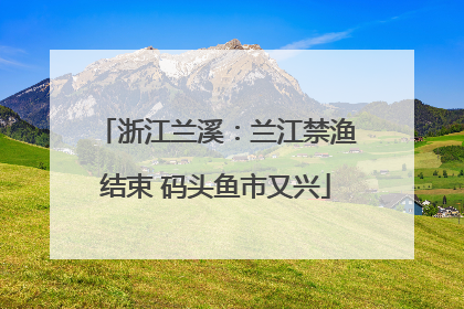 浙江兰溪：兰江禁渔结束 码头鱼市又兴