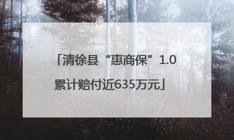 清徐县“惠商保”1.0累计赔付近635万元