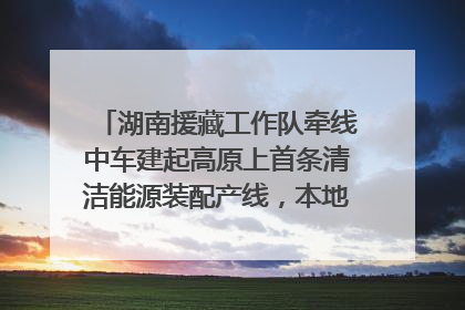湖南援藏工作队牵线中车建起高原上首条清洁能源装配产线，本地大学生成车间检验员