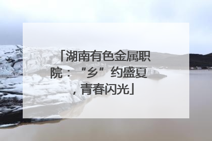 湖南有色金属职院：“乡”约盛夏，青春闪光