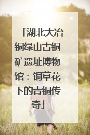 湖北大冶铜绿山古铜矿遗址博物馆：铜草花下的青铜传奇