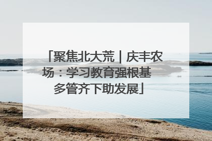 聚焦北大荒｜庆丰农场：学习教育强根基 多管齐下助发展