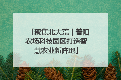 聚焦北大荒｜普阳农场科技园区打造智慧农业新阵地