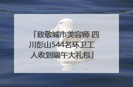 致敬城市美容师 四川彭山544名环卫工人收到端午大礼包