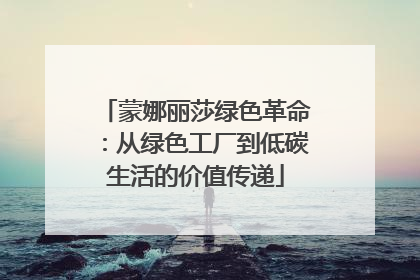 蒙娜丽莎绿色革命：从绿色工厂到低碳生活的价值传递