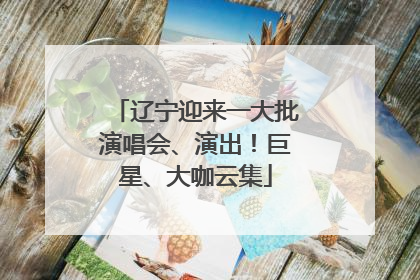 辽宁迎来一大批演唱会、演出！巨星、大咖云集