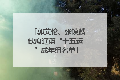 郭艾伦、张镇麟缺席辽篮“十五运”成年组名单