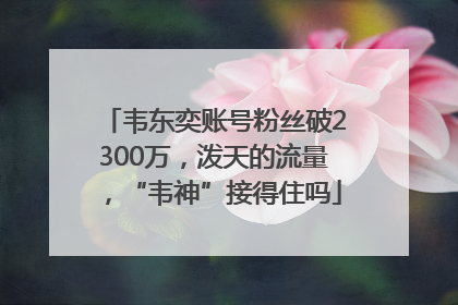 韦东奕账号粉丝破2300万，泼天的流量，“韦神”接得住吗