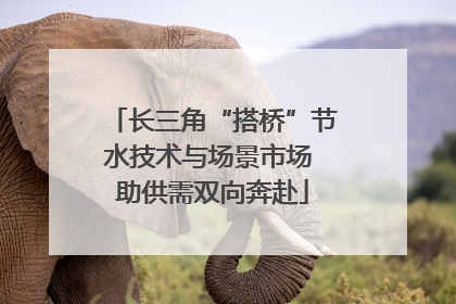 长三角“搭桥”节水技术与场景市场 助供需双向奔赴