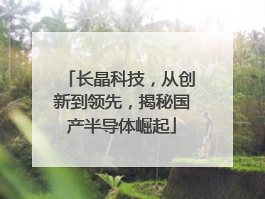 长晶科技，从创新到领先，揭秘国产半导体崛起