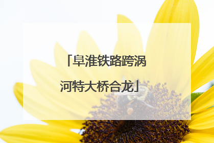 阜淮铁路跨涡河特大桥合龙