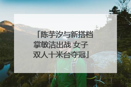 陈芋汐与新搭档掌敏洁出战 女子双人十米台夺冠