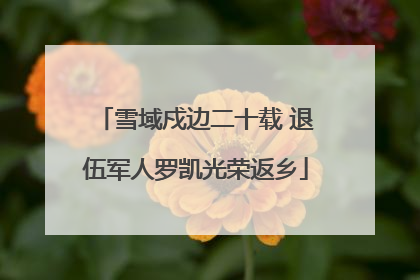 雪域戍边二十载 退伍军人罗凯光荣返乡