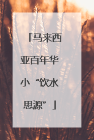 马来西亚百年华小“饮水思源”