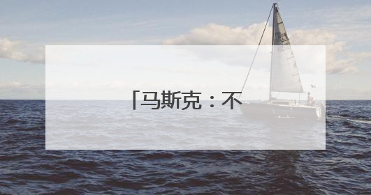 马斯克：不想做替罪羊