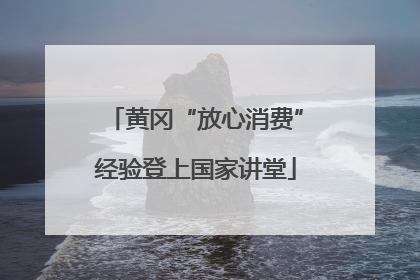 黄冈“放心消费”经验登上国家讲堂