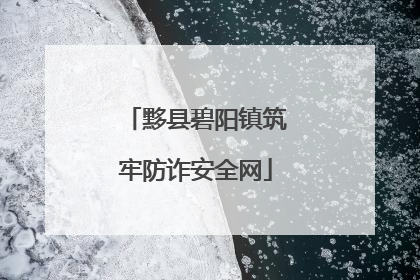 黟县碧阳镇筑牢防诈安全网