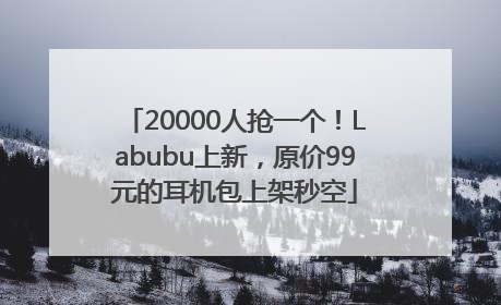 20000人抢一个！Labubu上新，原价99元的耳机包上架秒空