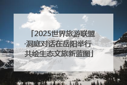 2025世界旅游联盟·洞庭对话在岳阳举行 共绘生态文旅新蓝图
