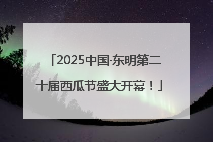 2025中国·东明第二十届西瓜节盛大开幕！