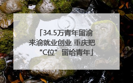 34.5万青年留渝来渝就业创业 重庆把“C位”留给青年