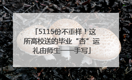5115份不重样！这所高校送的毕业“杏”运礼由师生一一手写