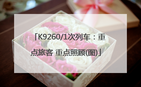 K9260/1次列车：重点旅客 重点照顾(图)