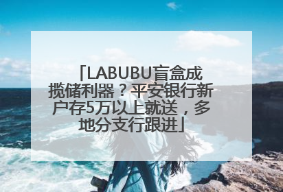 LABUBU盲盒成揽储利器？平安银行新户存5万以上就送，多地分支行跟进