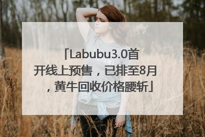 Labubu3.0首开线上预售，已排至8月，黄牛回收价格腰斩
